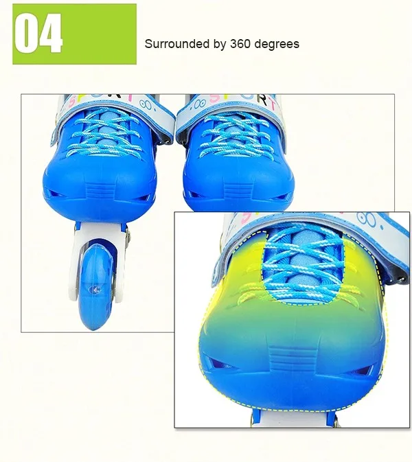 Professional 4 PU adjustable roller wheels high quality factory inline skates for sale
