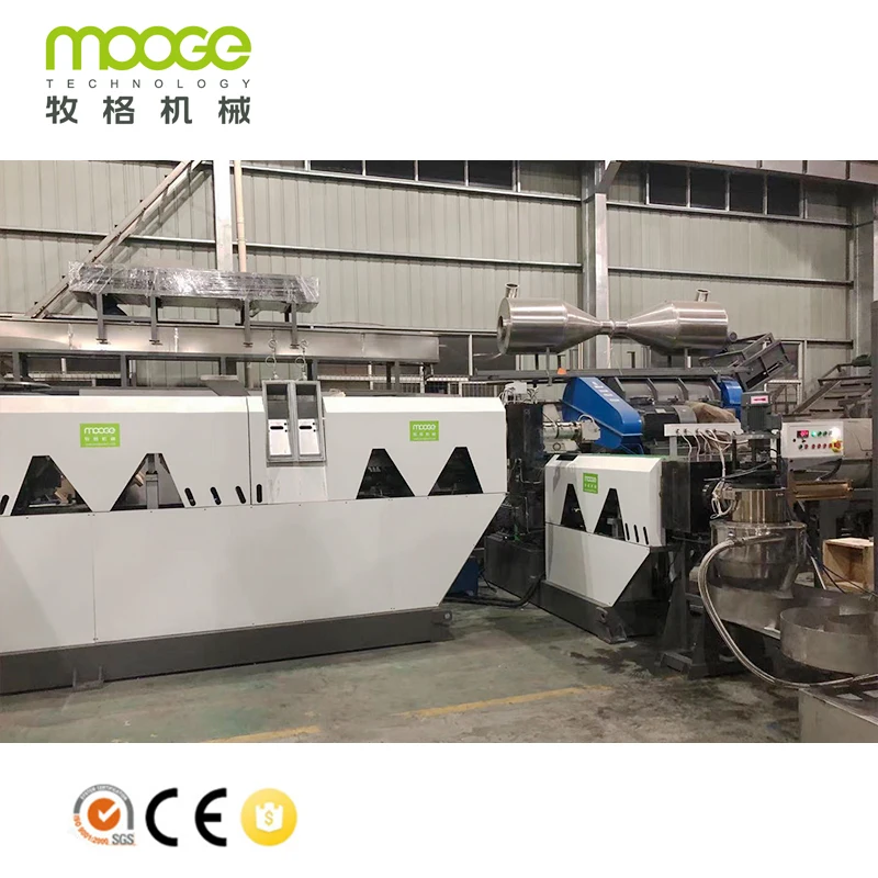 Plastic Granulator Manufacturing Plant / Granulating Production Line / Plastic Machine Recycling Pelletizing