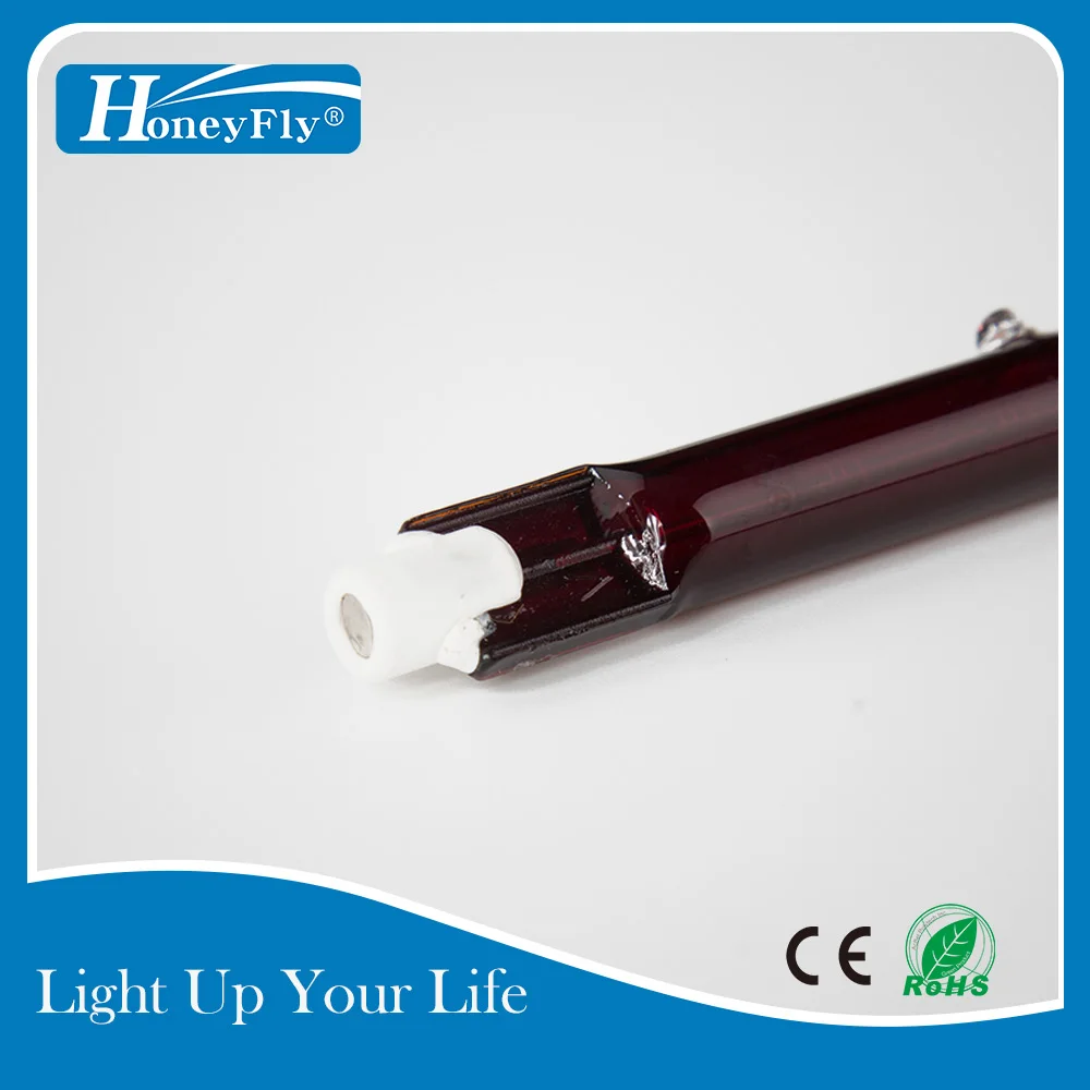 HoneyFly ик галогенная лампа J118 150 Вт 300 500 110 В/220 В нагреватель одинарная спиральная Рубиновая кварцевая трубка нагрев