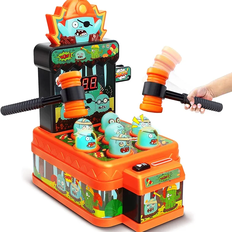 Best Selling Products 2023 Mini Electronic Arcade Game with 2 Hammers For Kids Educational Toy