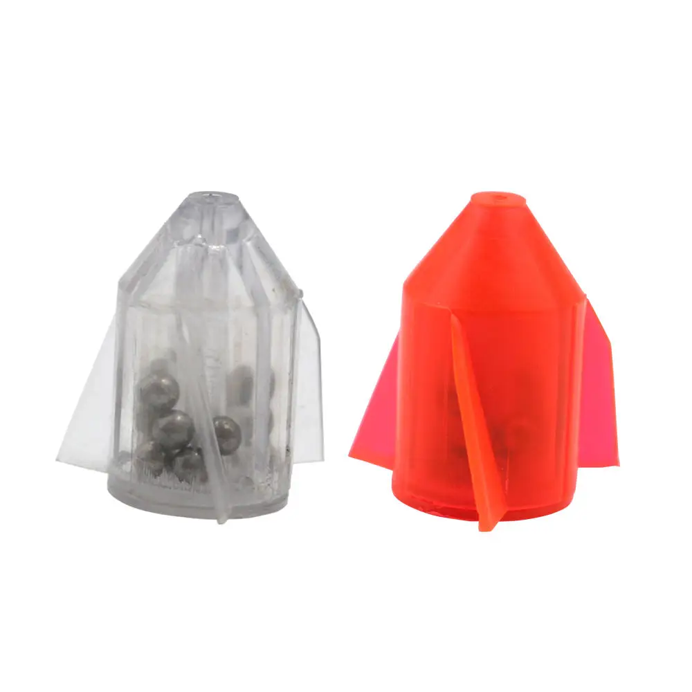 Selco pvc+Stainless steel hot sale fishing noisy lure rattles 24mm rattle floats various color  glass lure rattles