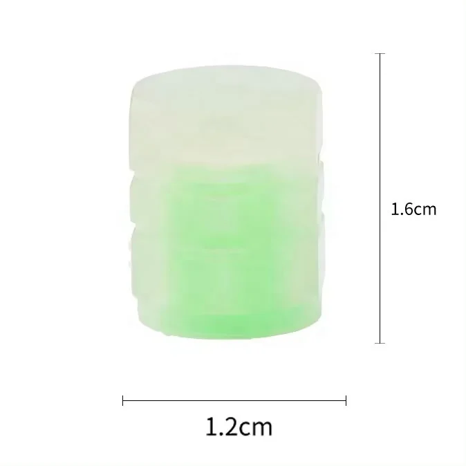 IRONDONKEY Universal Night Glow Valve Cover Fluorescent Green Wheel Shape Tire Hub Glow Decoration Cars Bicycles Bicycle Parts