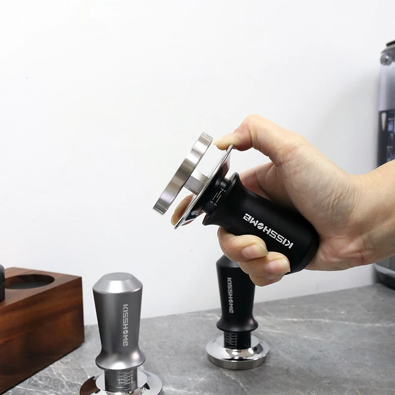 Espresso Barista Tools Constant Pressure Aluminum Handle Spring Calibrated 30Lb Dual Coffee Accessories Tamper