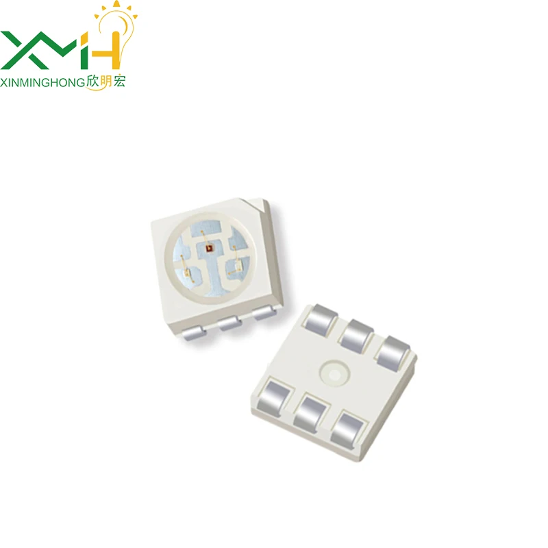 High quality three chip  5050 RGB SMD led PLCC-6  top led diode