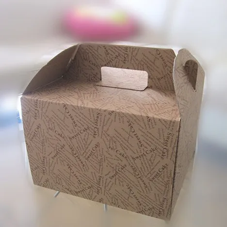 Custom Reusable Foldable Gift Box With Handle Cookie Box Packaging for Candy Donut Cake