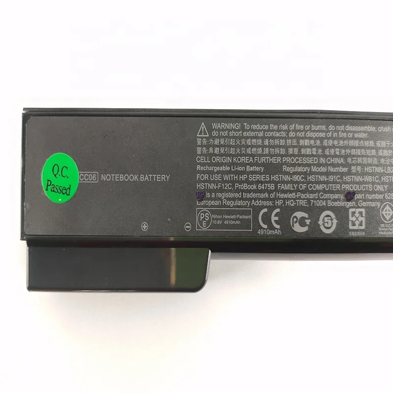 Notebook PCs Original Laptop Battery CC06 CC06X CC06XL HSTNN-F08C For HP EliteBook  8460p 8470p 8560p  8570p