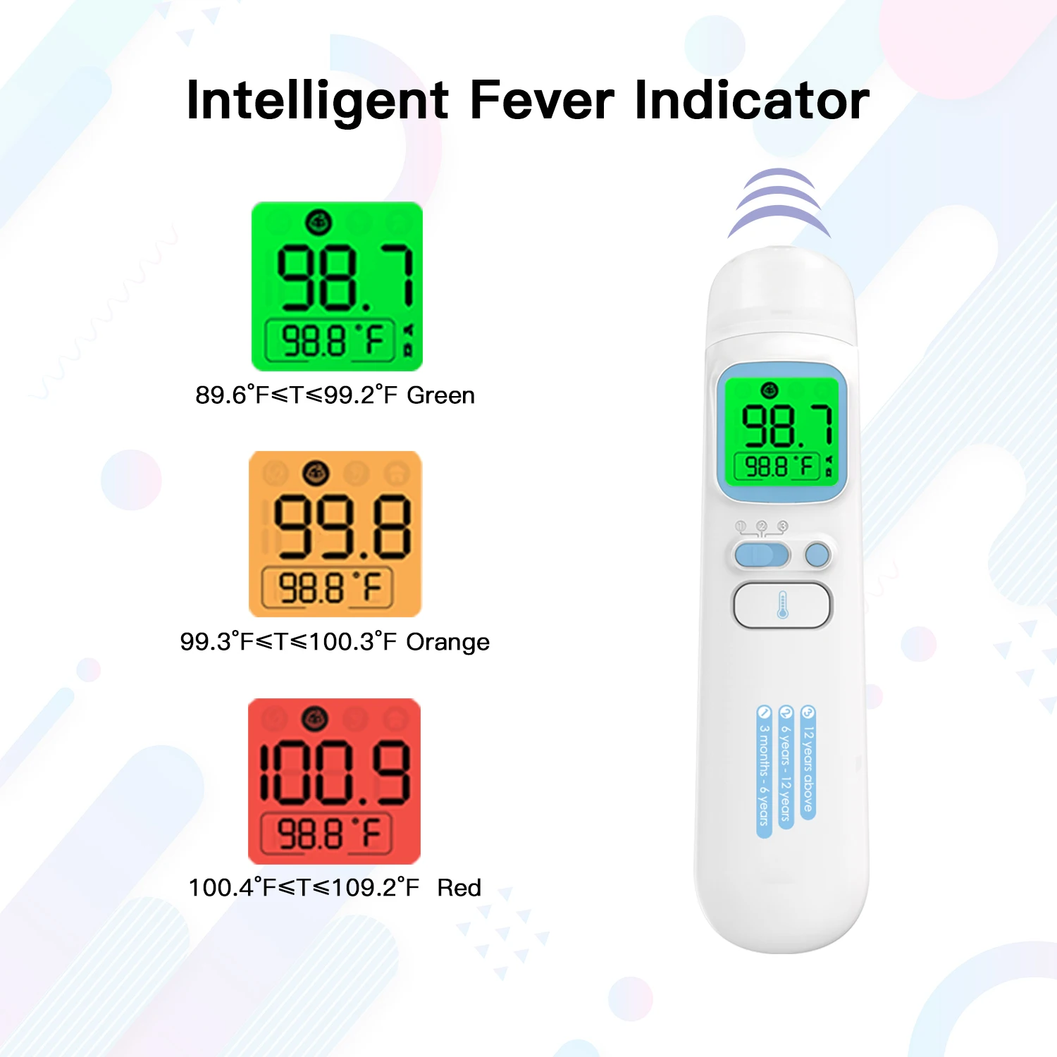 AOJ Medical Infrared Thermometers Termometro Infravermelho Forehead Ear Child Digital Thermometer Laser Termometre Termometre