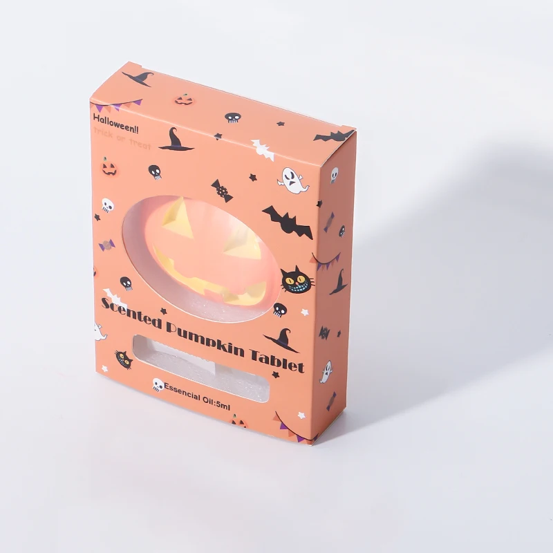 Halloween pumpkin scented candle creative decoration funny ghost shape fragrance gift candle scented gift box