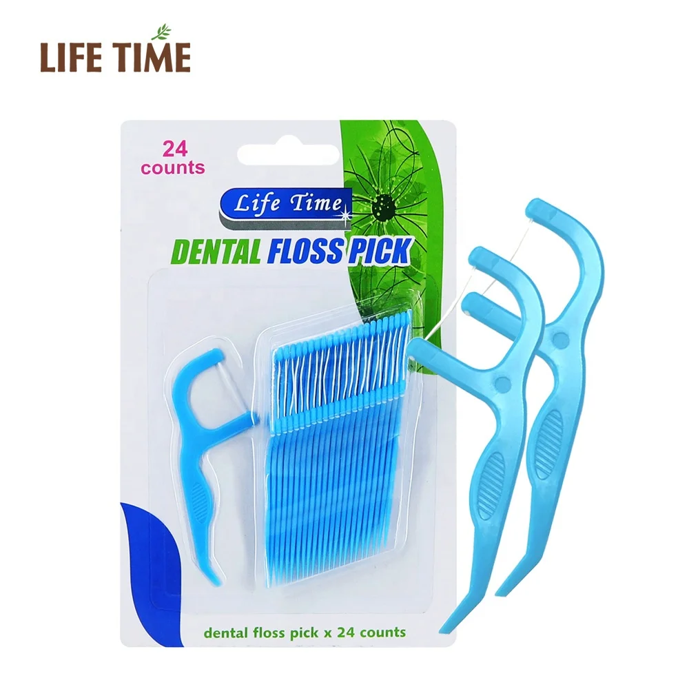 OEM dental flosser toothpicks individually wrapped dental floss picks