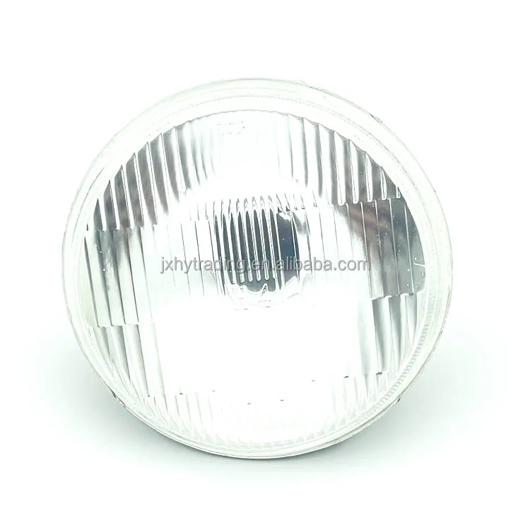 Top sale semi sealed beam headlight 5 inch round 4000 used h4 bulb hi/low beam black metal housing