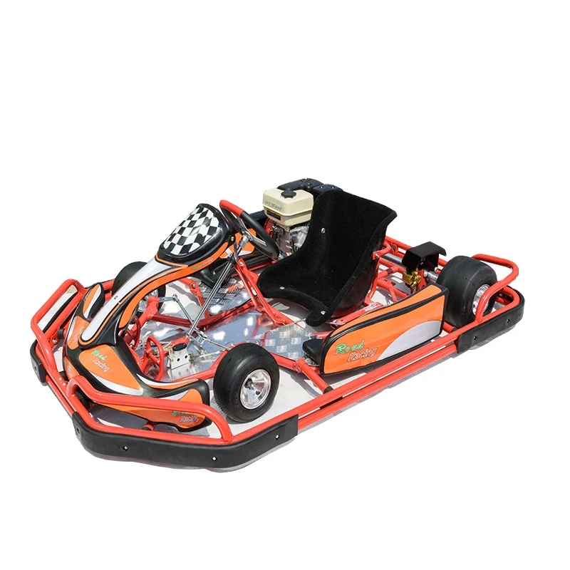 High Performance 45km/H Chromium Tube Frame Racing Go Kart With Safety Bumper