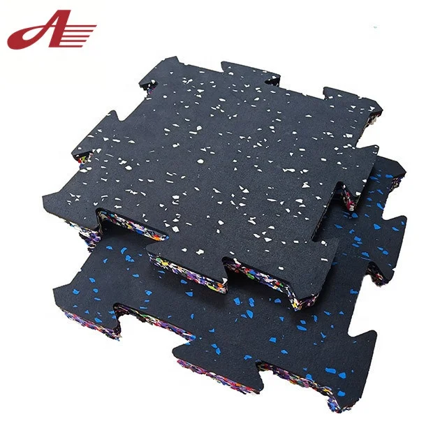 Factory hot sale interlocking indoor rubber floor for gym Safety rubber mat for outdoor playground Anti-slip rubber flooring