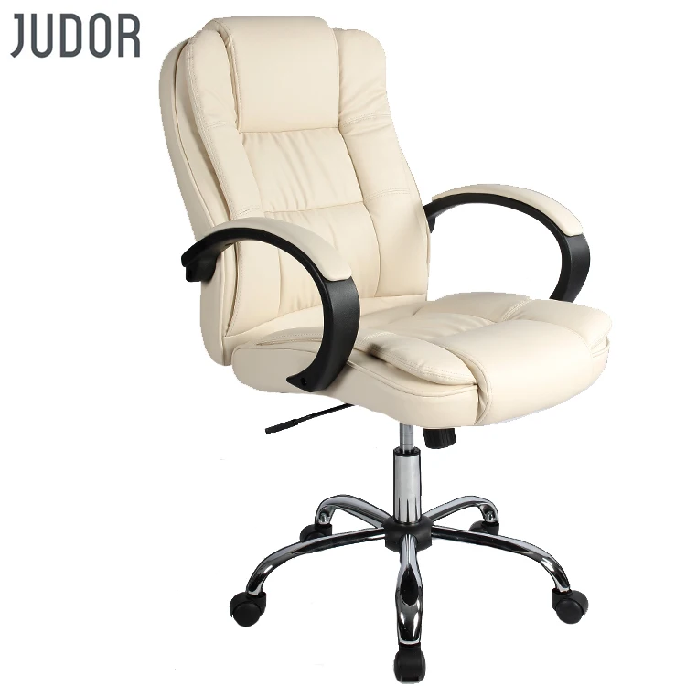Judor Comfortable High-Back Leather Adjustable Office Chair Desk