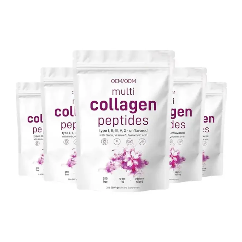 Super Collagen Hydrolyzed Vital Proteins Peptides Powder Best Private Label Beauty Pure Sachet