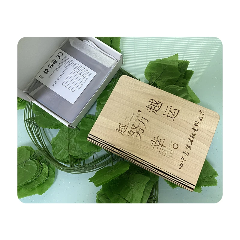 2021 Custom Colorful Portable Foldable Rechargeable Wood LED Night Light Book Lamp