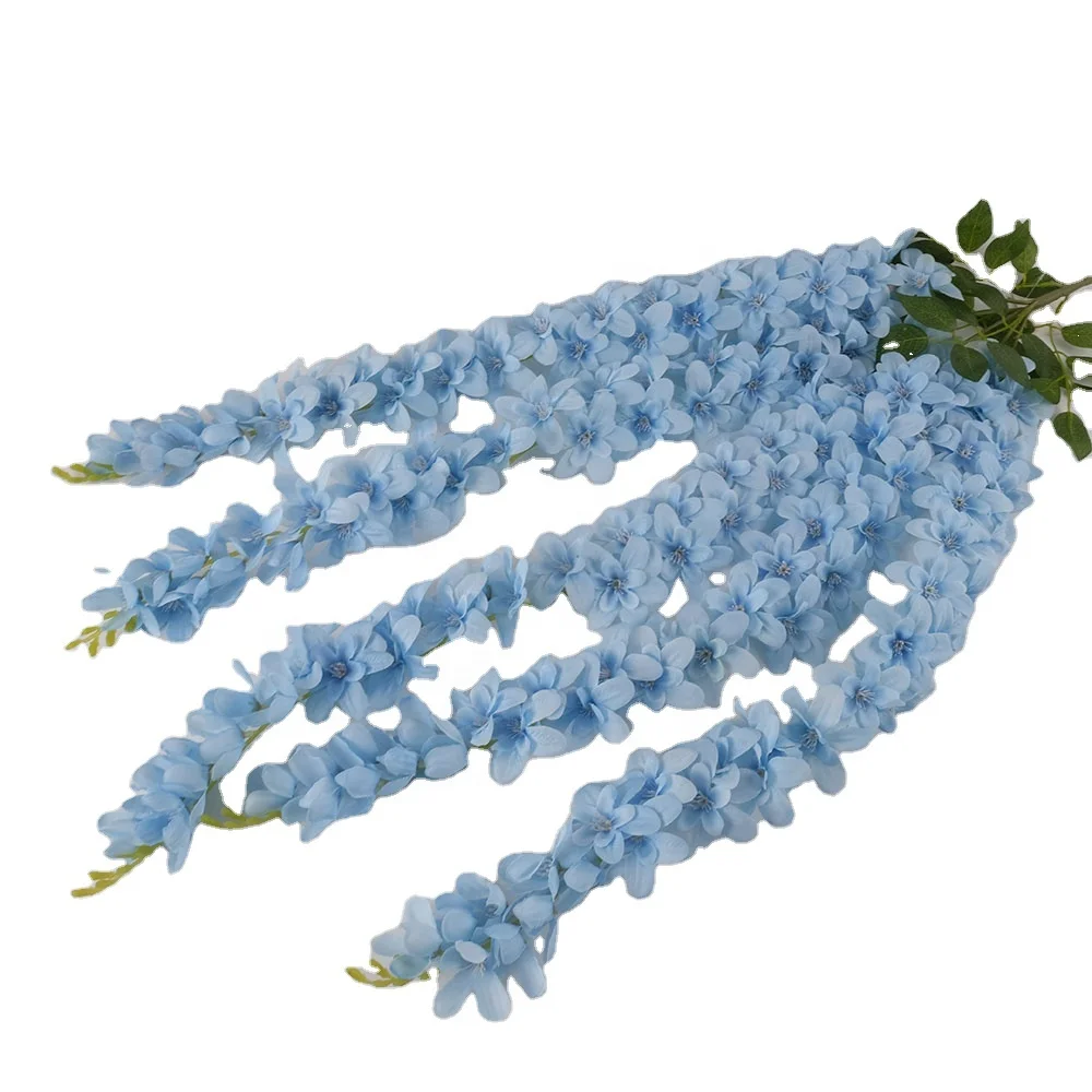 Factory direct sales ECO-friendly artificial silk flower 5-fork orchid flowers for home office wedding decoration