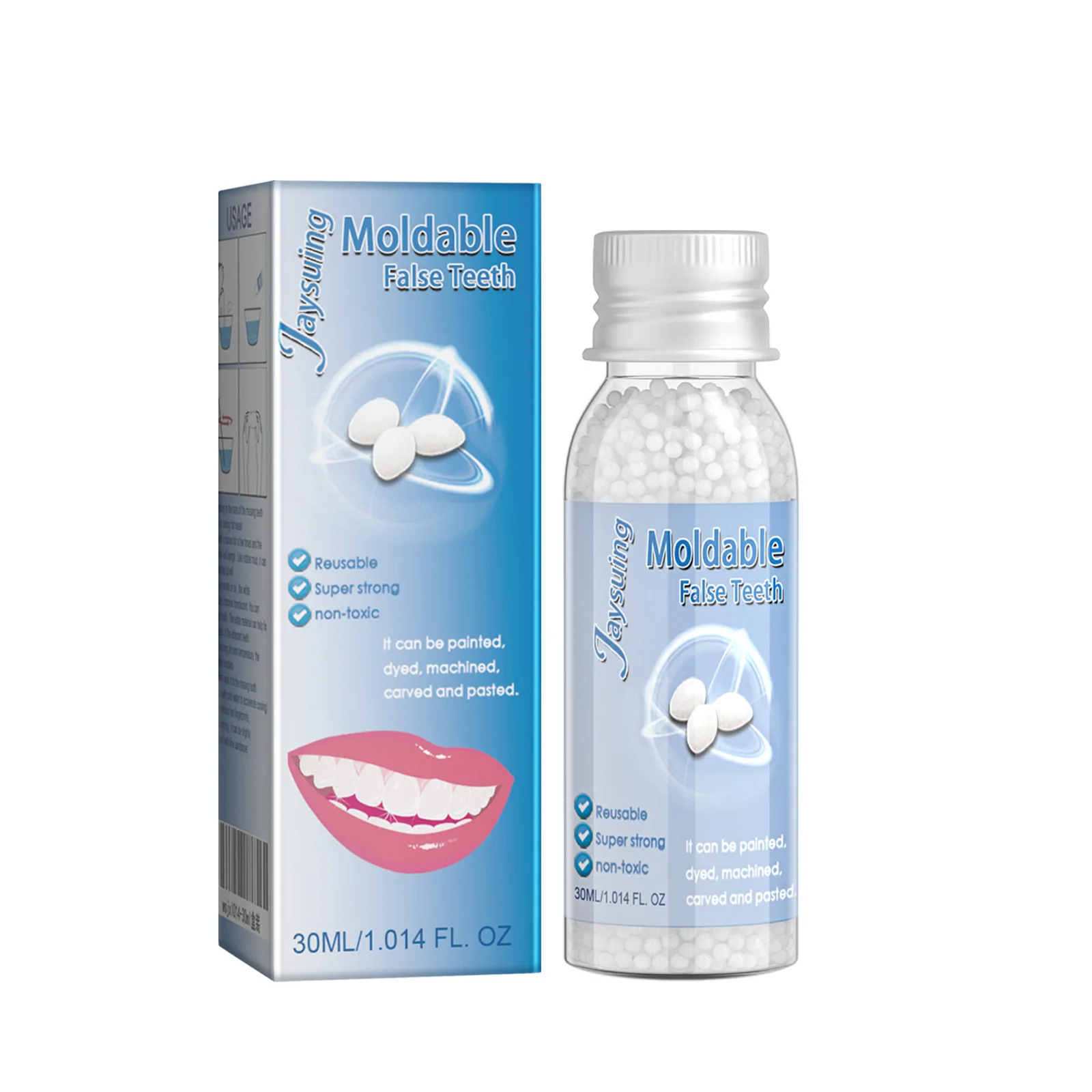Wholesale solid teethers Film and television makeup denture retouching temporary filling teeth gel false broken fix