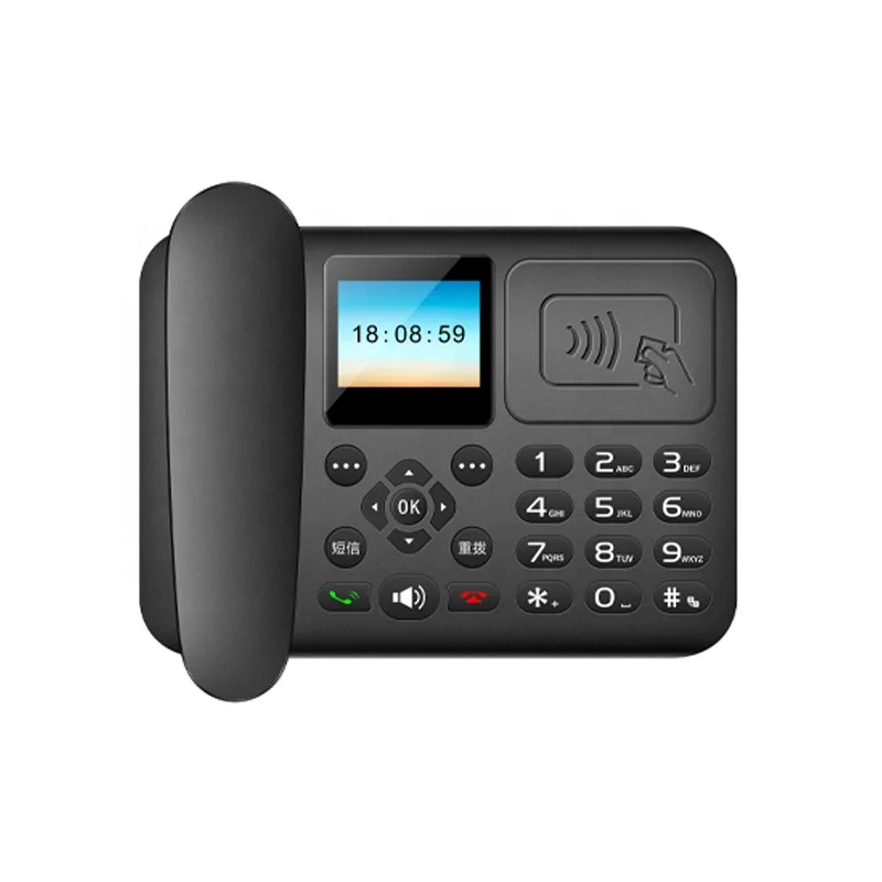 Customized 4G Lte Volte Sip Digital Cordless telephone Wireless Desktop Phone For Business Home
