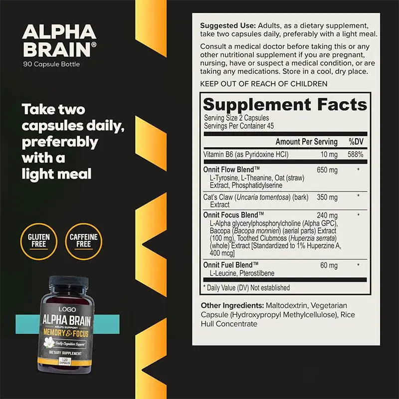 Improves Memory Sleep Brain Health Performance Mixed Energy Mental Focus Memory Vitamins And Supplements