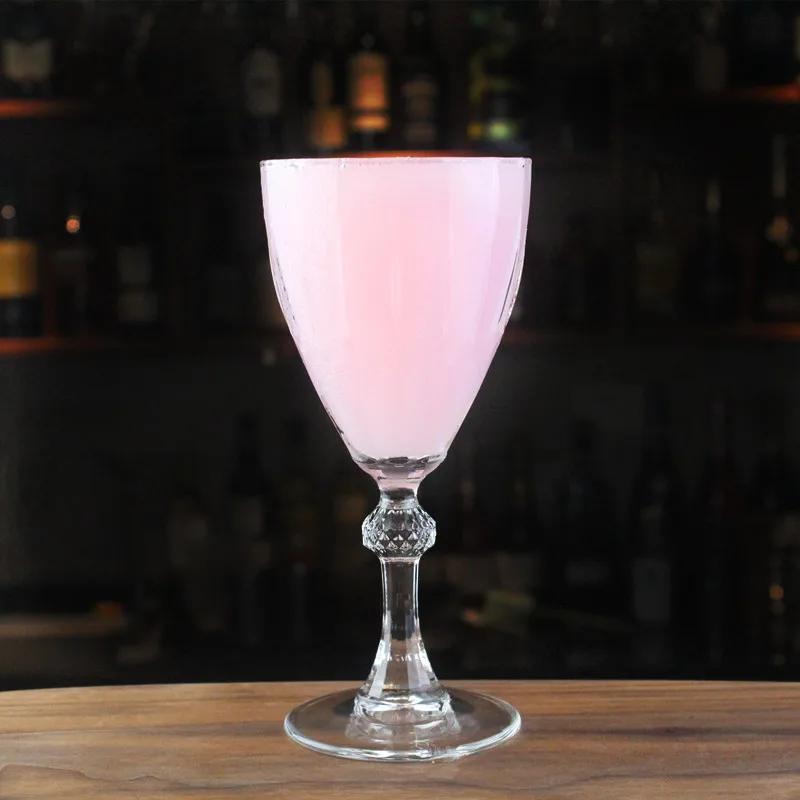 Wholesale european wine goblet for club wedding deco crystal giant embossed red wine cup Highball Glassware