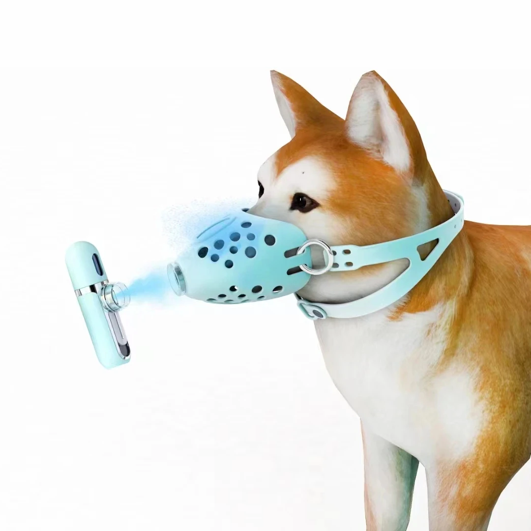 Hot sale Pet Silicone Mouth Mask Pet atomizer Small and Medium dog Mouth soft Mask