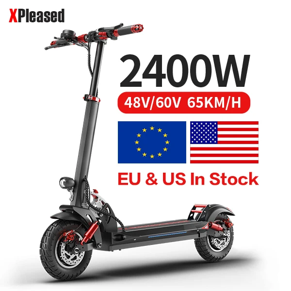EU US Free Shipping 2400W 60V Double Motor Dual Braking System Off Road Electric Scooter