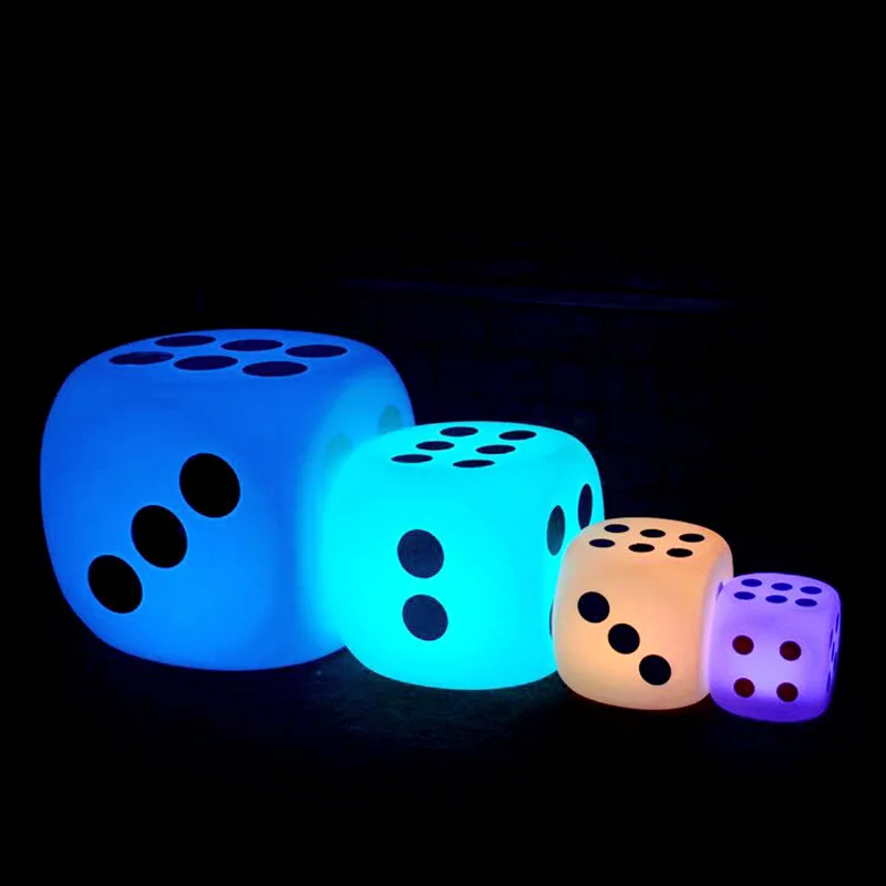 bar furniture bar stools colorful plastic glow cube dice