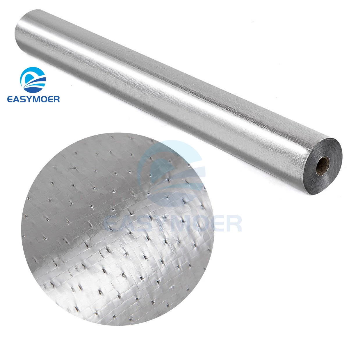 reflective 100gsm thermal insulation  double side aluminum foil woven fabric