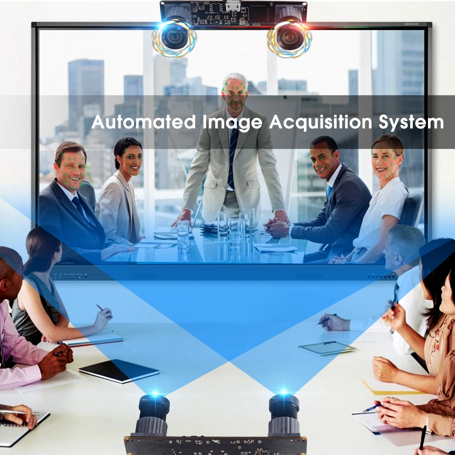 960P Synchronization Stereo Camera module MJPEG 60fps 2560X960 Dual lens CMOS OV9750 VR Camera Module for People Counting