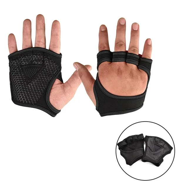 Weight Lifting Training Gloves for Women Men Fitness Sports Body Building Gymnastics Grips Gym Hand Palm Wrist Protector Gloves