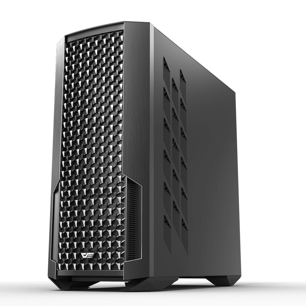 DarkFlash High Quality Atx With Power Supply Fan Cooler Master Plastic Led Gaming Cpu Cabinet Computer Case