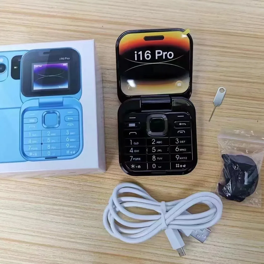 2024 i16Pro клавиатура телефон GSM Dual sim 1 8 дюймов раскладушка