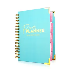 Wholesale 3 Color Ready to Ship A5 Size 272 Pages Power Planner for Personal and Business