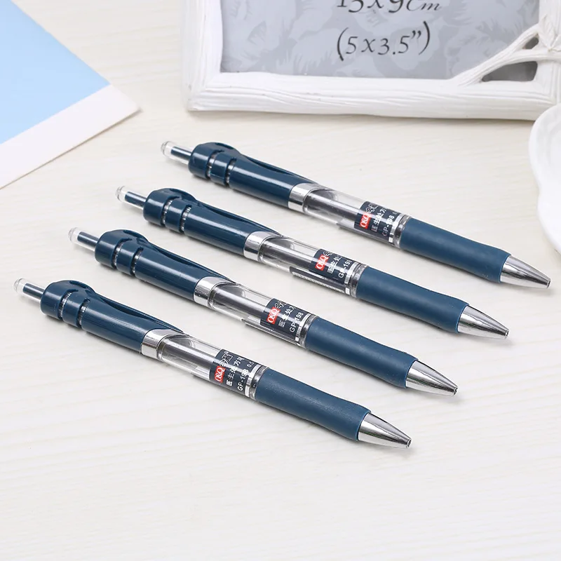 Wholesale Cheap Plastic Signature Gel Pens Gift Advertising Pens Refillable Stationery 0.5 mm Ink Gel Pens