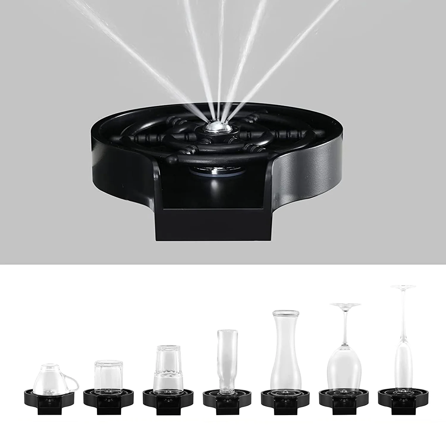 Kitchen Sink Faucet Bottle Glass Cup Washer Cleaner Accessories For Bar Pub Cafe Push Club Quick Glass Rinser