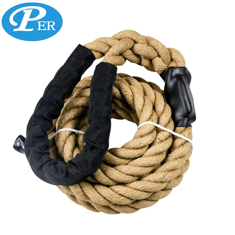
High quality GYM training equipment hemp durable gym climbing rope 