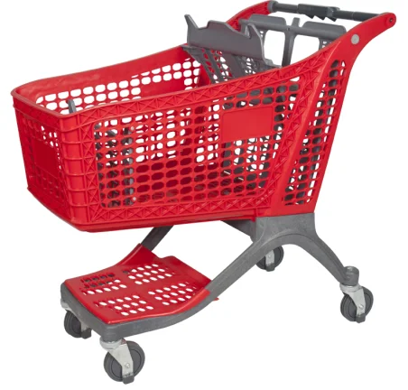 metal shopping cart supermarket trolley