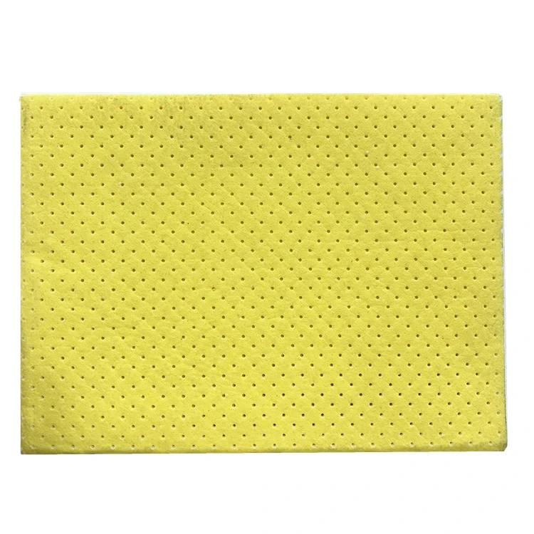80%viscose 20%polyester needle punched perforated  nonwoven needle  cleaning washing cloth for kitchen cleaning