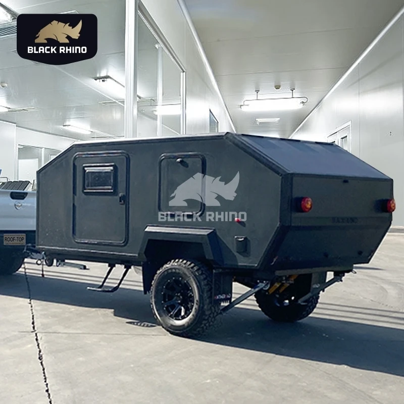 OTR One Stop caravan Manufacturer Van House Portable Camper off Road caravan Camper Trailer Rv with Bathroom and Kitchen