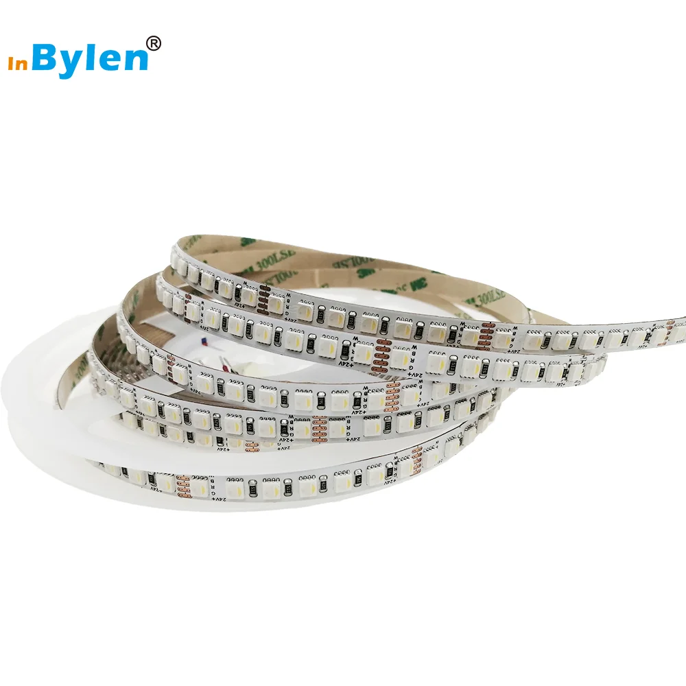 Hot-sale 55.55mm cutting 7 Leds per set 18 pixels RGBW LED strip DC 24V 16.8W RGBW 4040 126Leds IP 65 IP67 IP68 rgbw strip