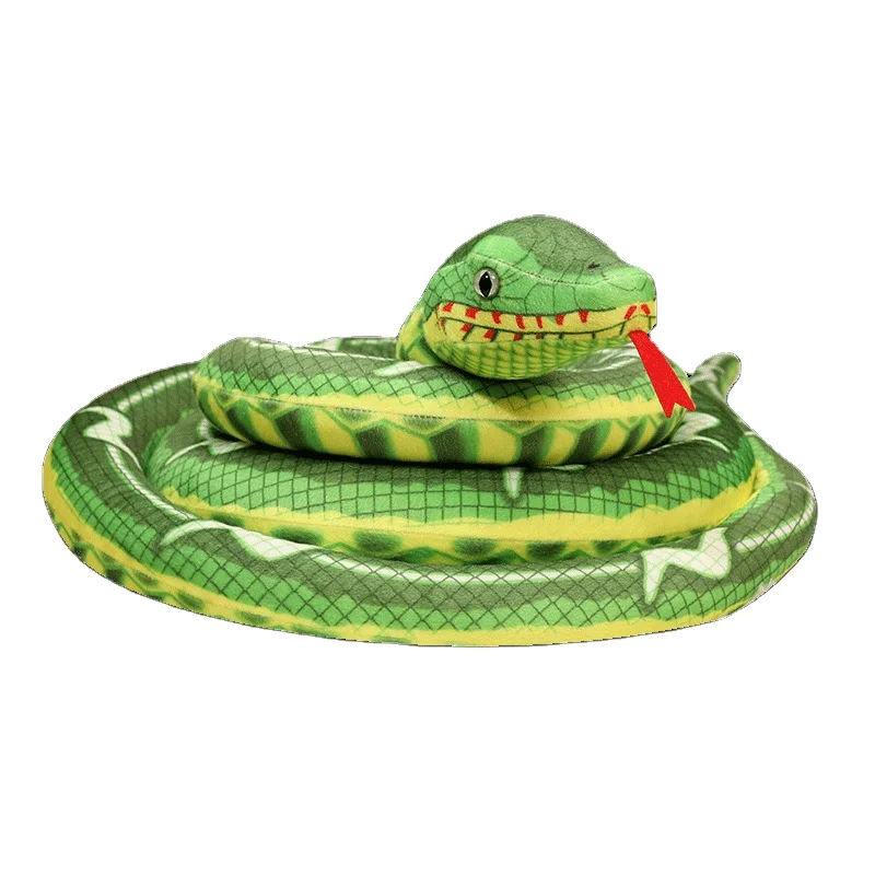 Lifelike Simulation Stuffed Wholesale Snake Realistic Snake Plush Toy Snake Stuffed Animal Toy