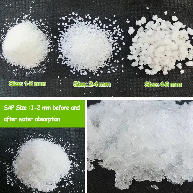 Free Sample High Quality Absorbing Super Absorbent Polymer Agricultural Sap  for soil
