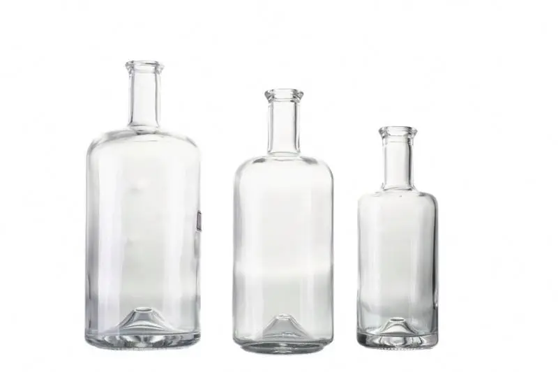 Wholesale glass juniper amber 750ml empty wine bottles with seal caps for vodka liquor