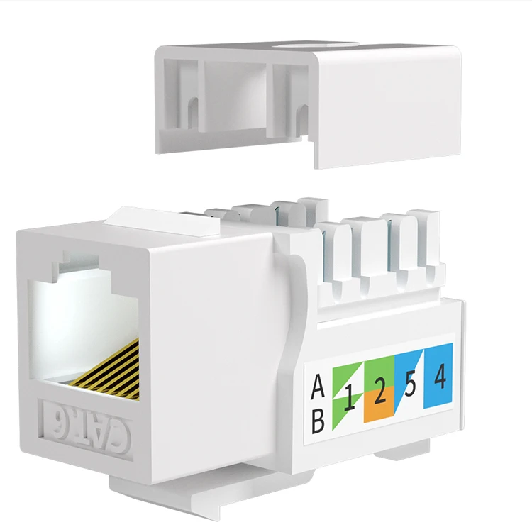 
RJ-45 Cat5e Cat6 unShielded UTP Keystone Jack 