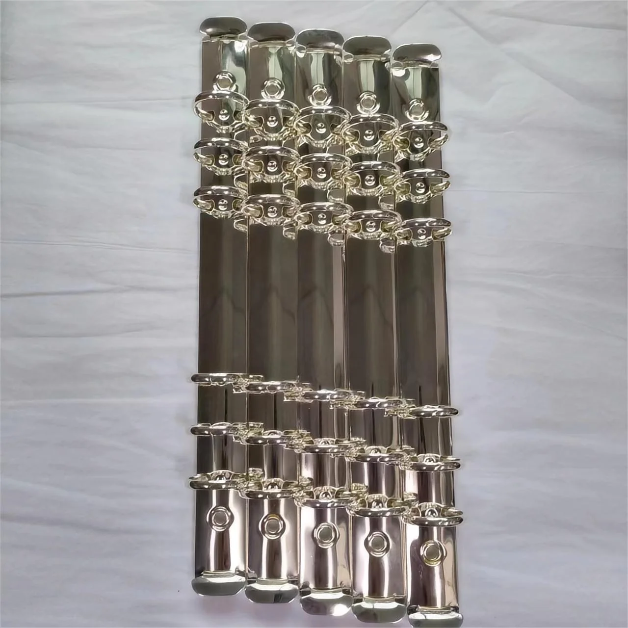 High quality beautiful 925 sterling silver plated A5 file buttonhole binder 6-ring O-type