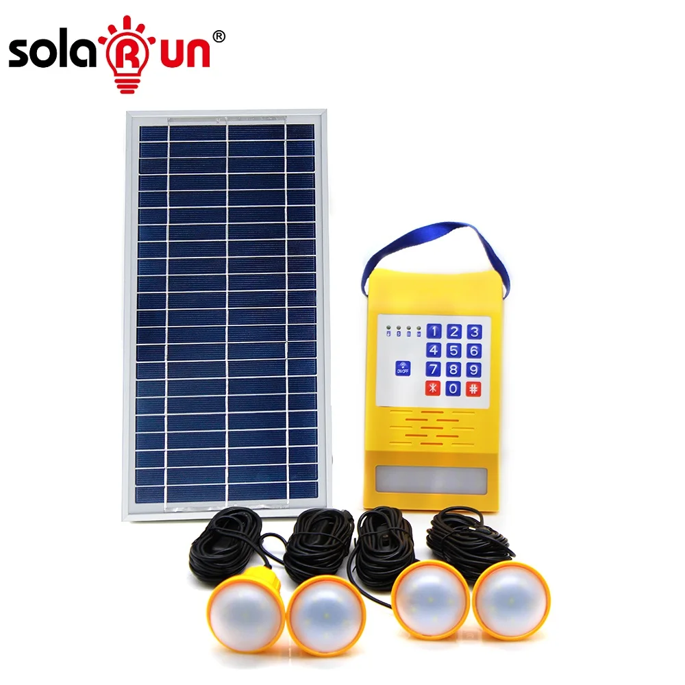 Новый продукт Solarun комплект освещения для дома на солнечной батарее 30 Вт большой