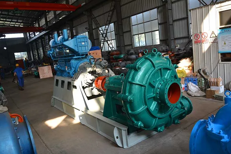 Sand and Gravel Suction Pump Unit Driven by  Diesel Engine and Marine  Gear  Box For Sea Sand Dredging