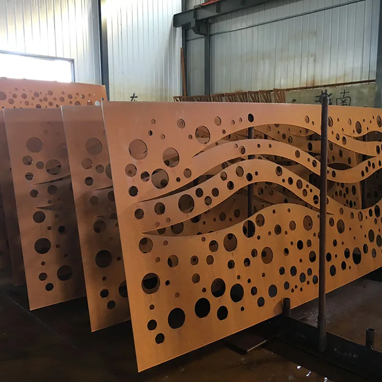 Popular Used Laser Cut Garden Corten Steel Screen & Room Dividers