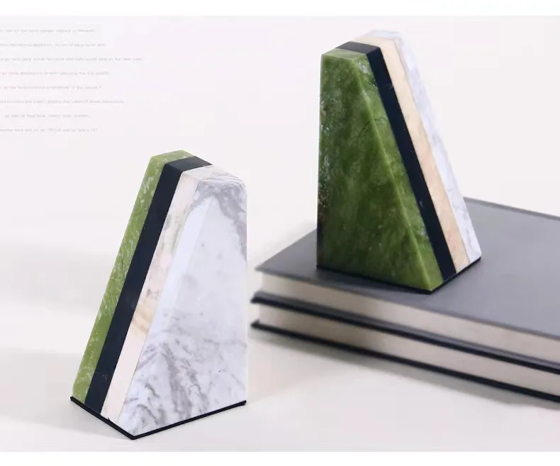 Natural Stone Book Bookend Office Library Home Use Bookend Decorative gift