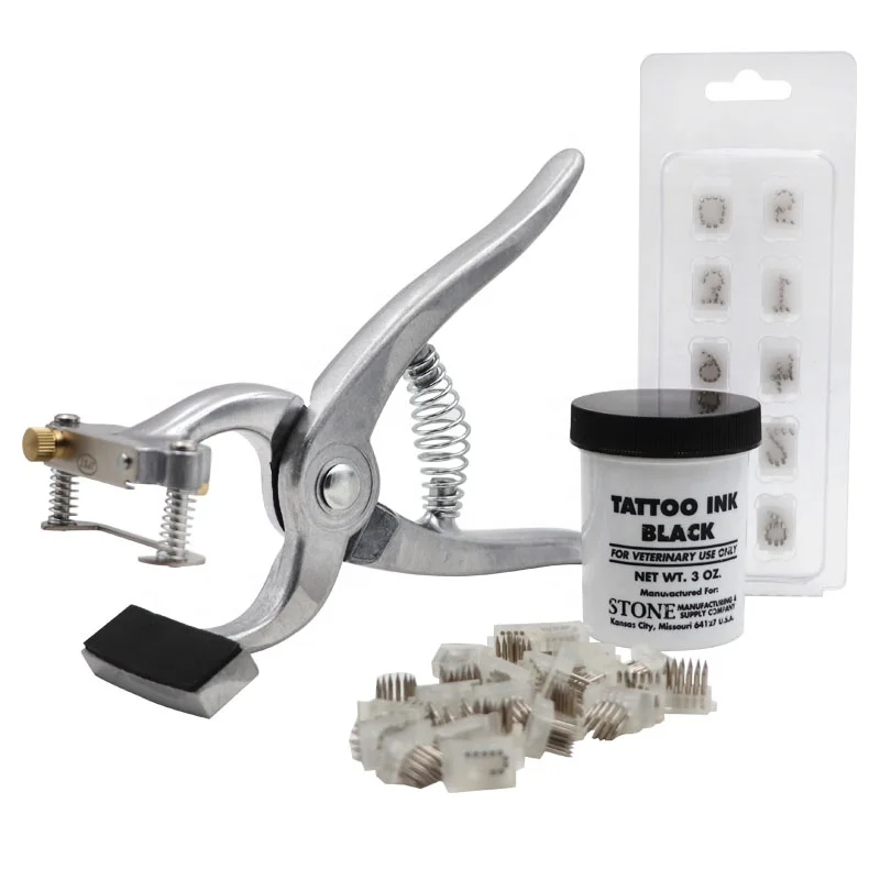 Высокое качество животных Идентификация уха татуировки плоскогубцы ветеринарный животный сплав